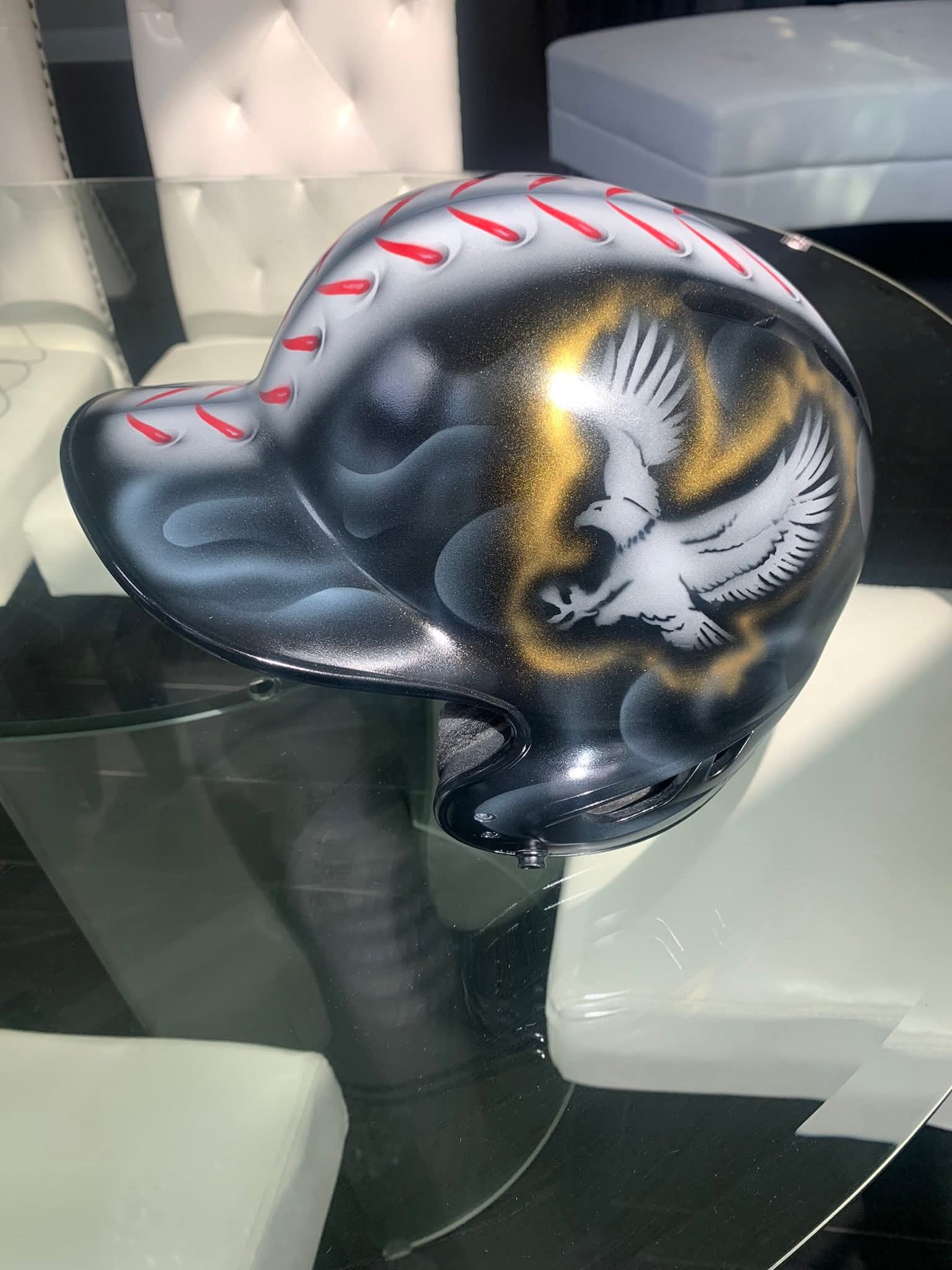 Custom Airbrushed Helmets (T-Ball/Baseball) - You Provide