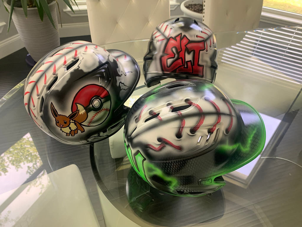 Custom Airbrushed Helmets (T-Ball/Baseball) - You Provide