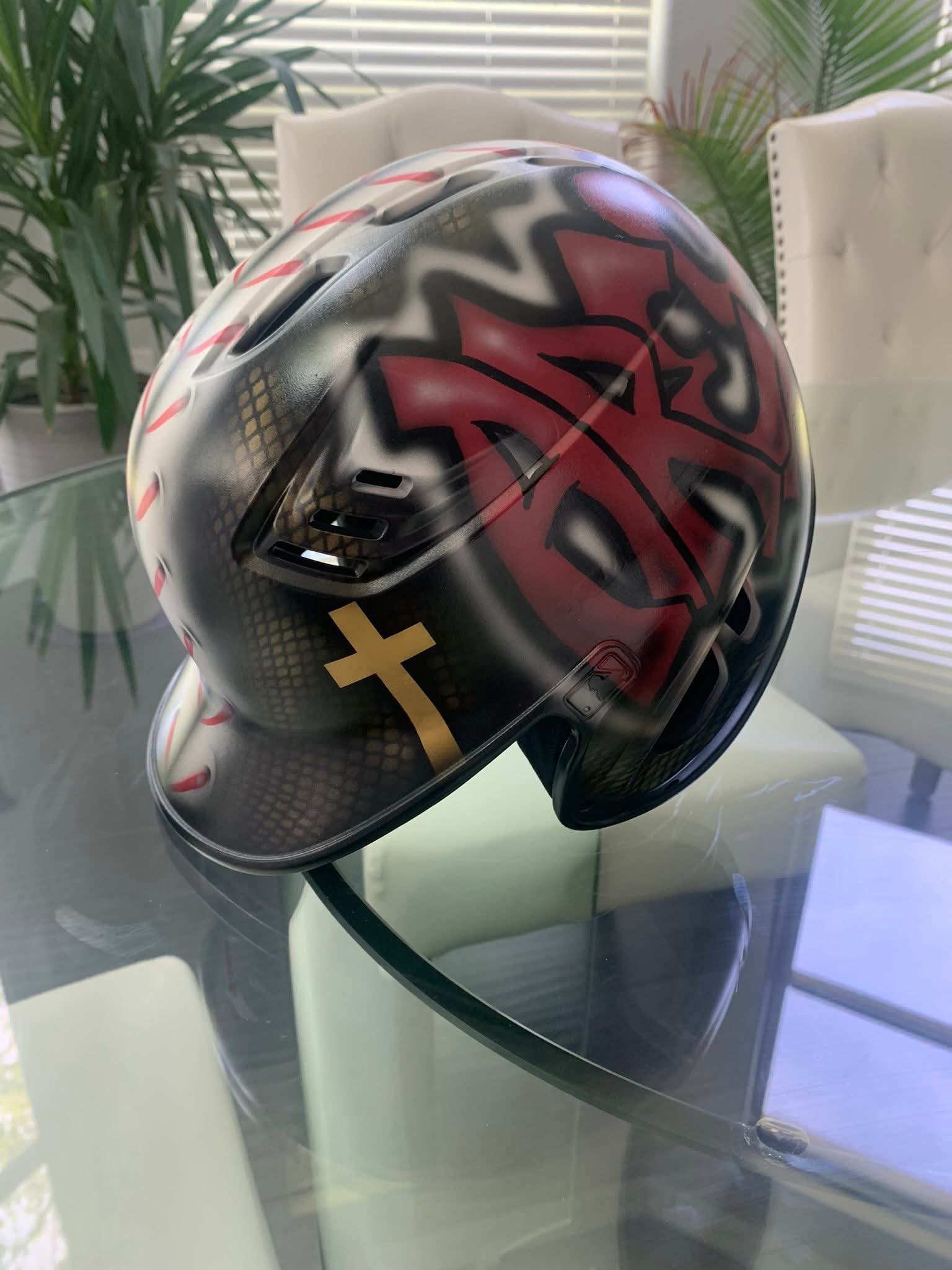 Custom Airbrushed Helmets (T-Ball/Baseball) - You Provide