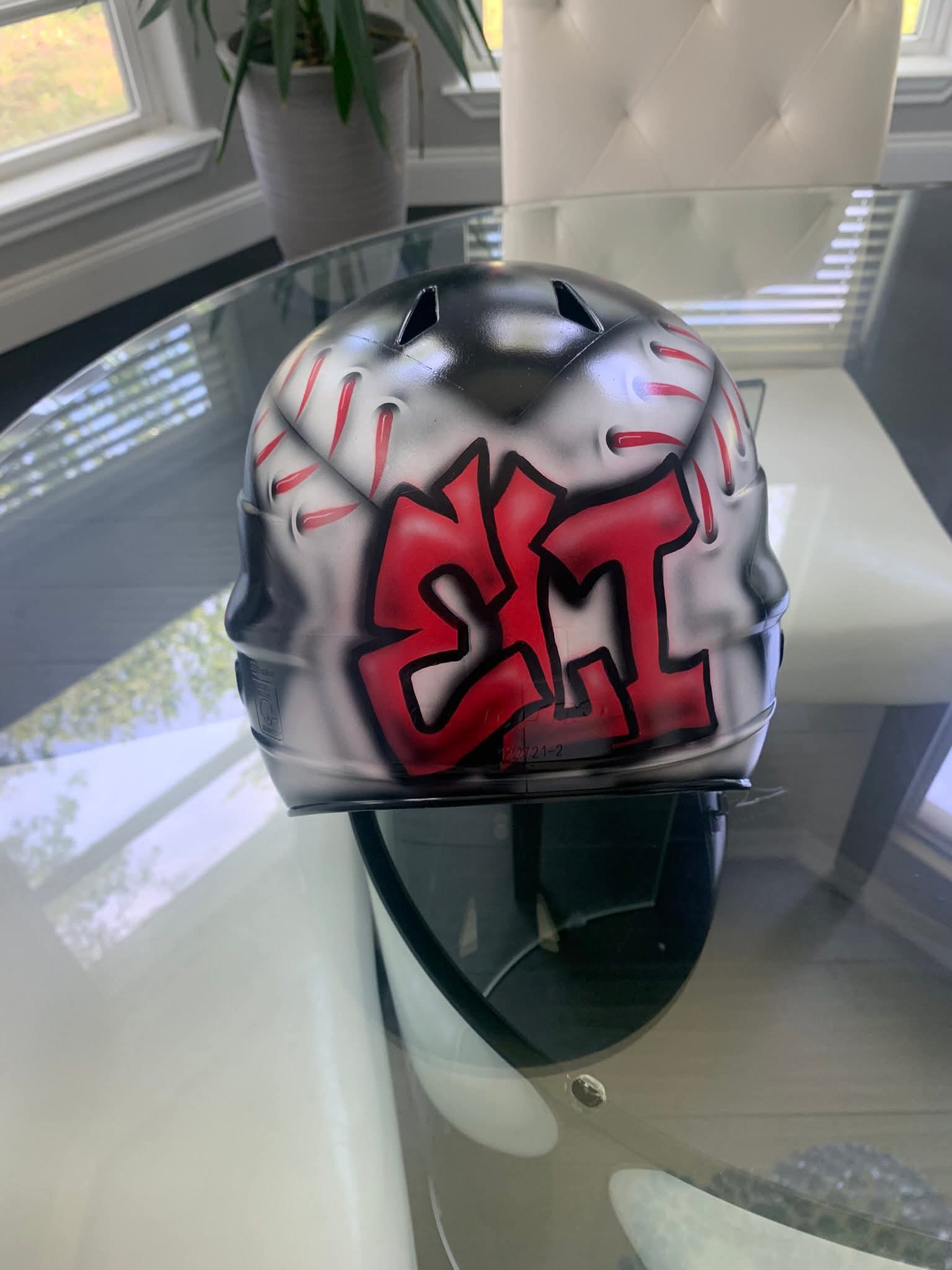 Custom Airbrushed Helmets (T-Ball/Baseball) - You Provide