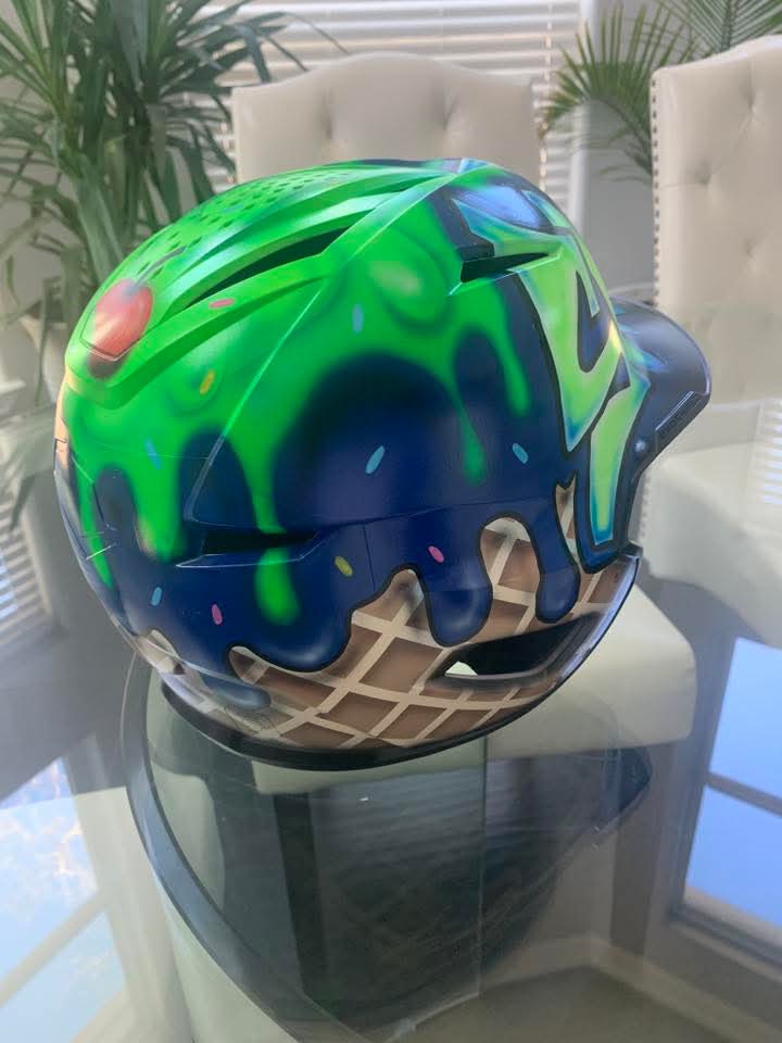 Custom Airbrushed Helmets (T-Ball/Baseball) - You Provide