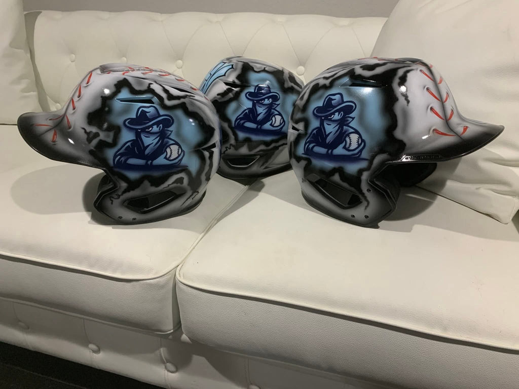 Custom Airbrushed Helmets (T-Ball/Baseball) - You Provide