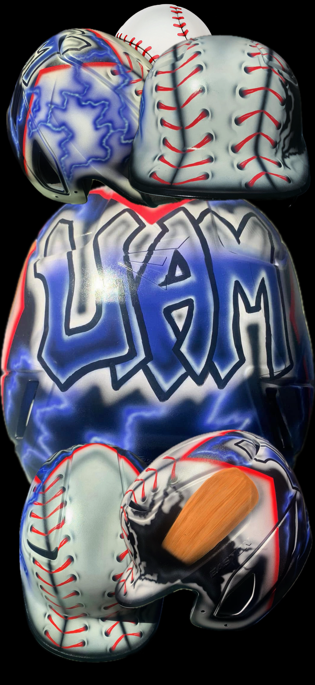 Custom Airbrushed Helmets (T-Ball/Baseball)