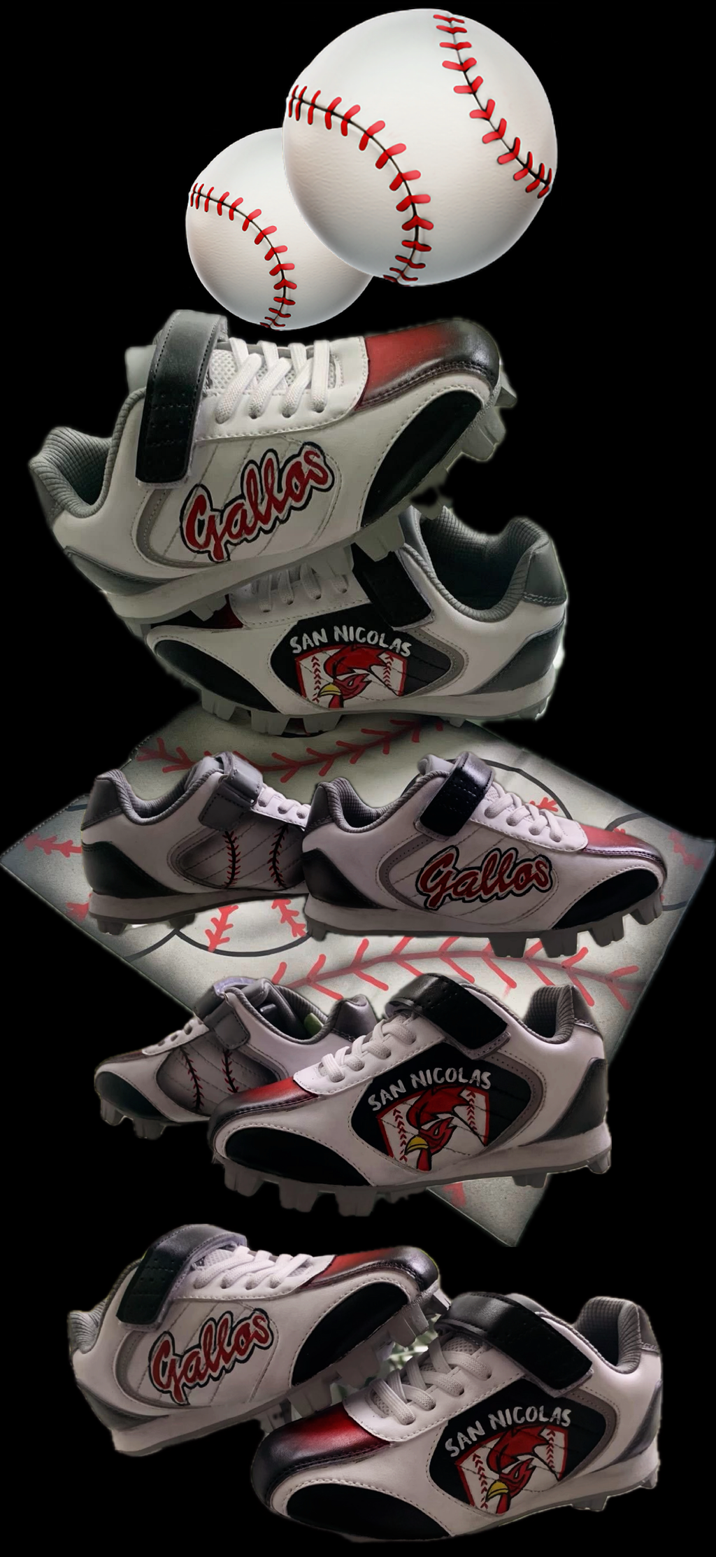 Custom Airbrushed Cleats