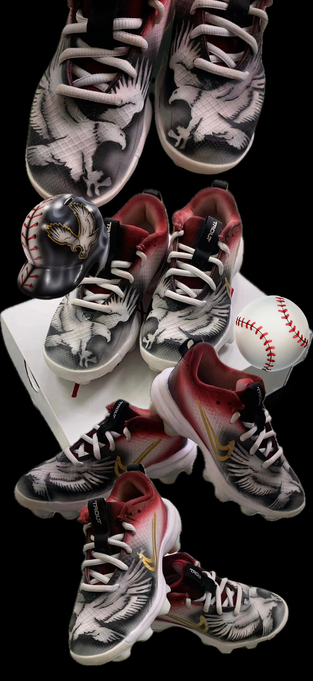 Custom Airbrushed Cleats