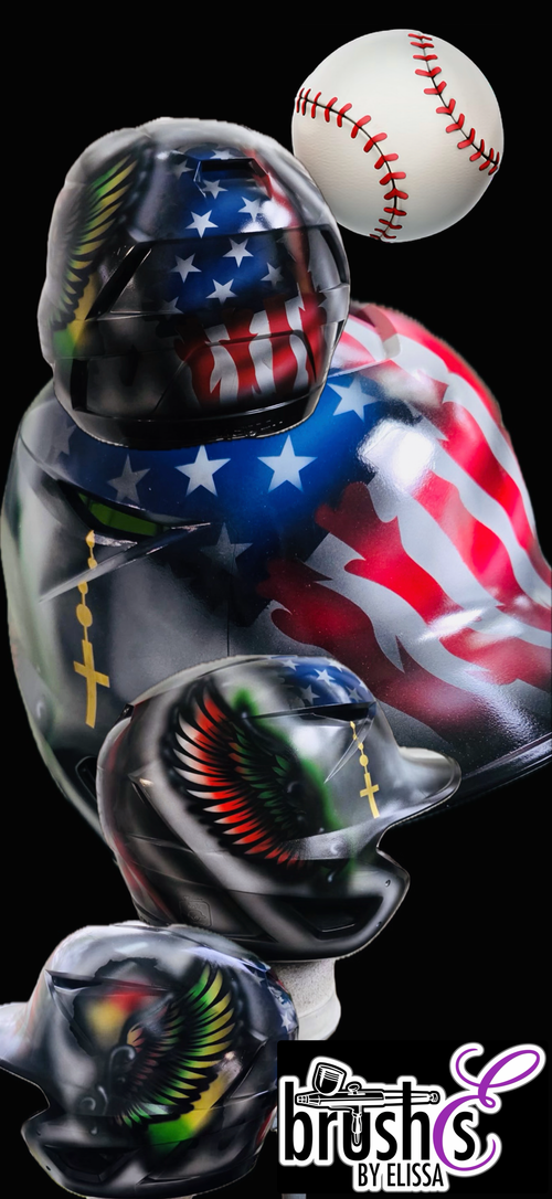 Custom Airbrushed Helmets (T-Ball/Baseball)