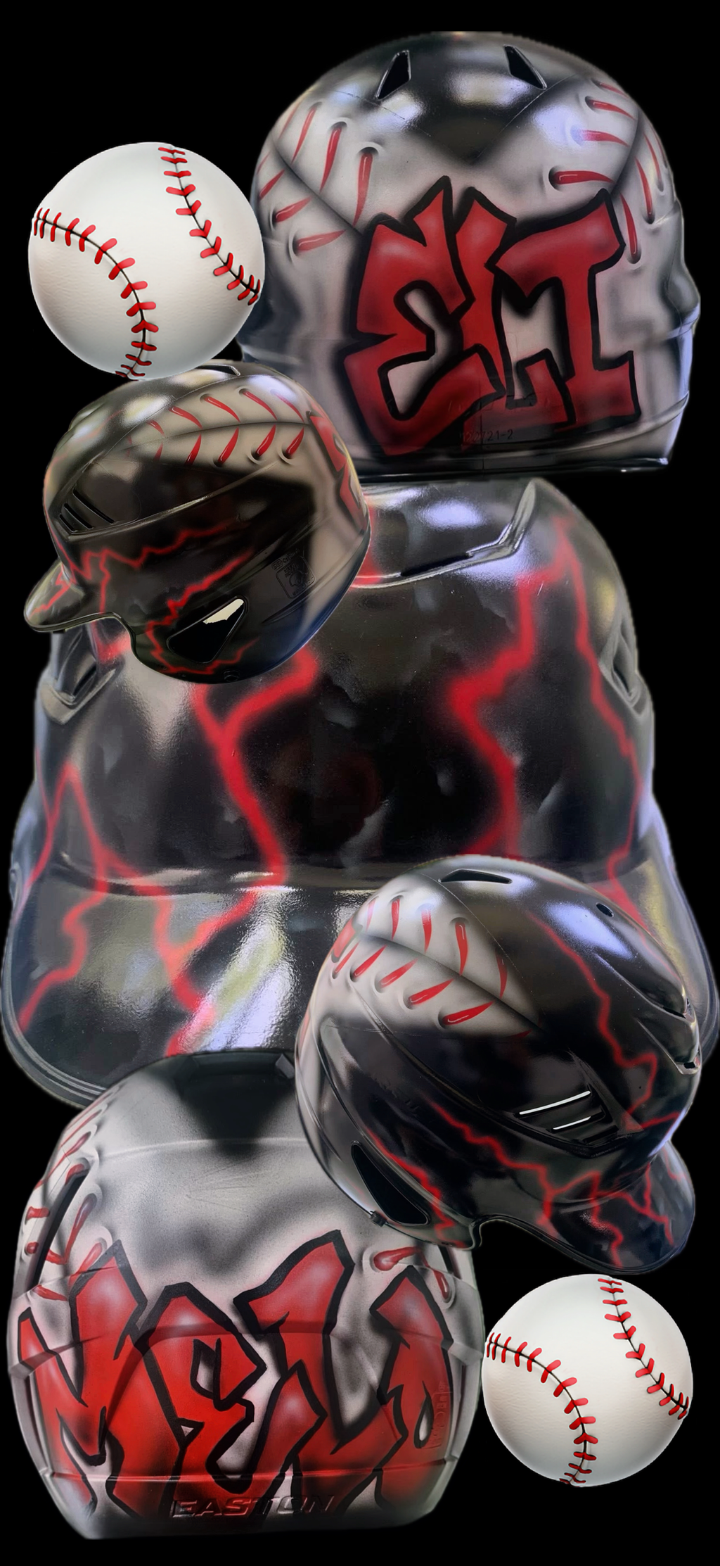Custom Airbrushed Helmets (T-Ball/Baseball)