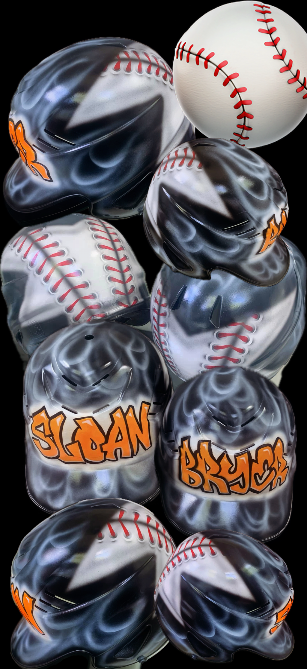 Custom Airbrushed Helmets (T-Ball/Baseball)