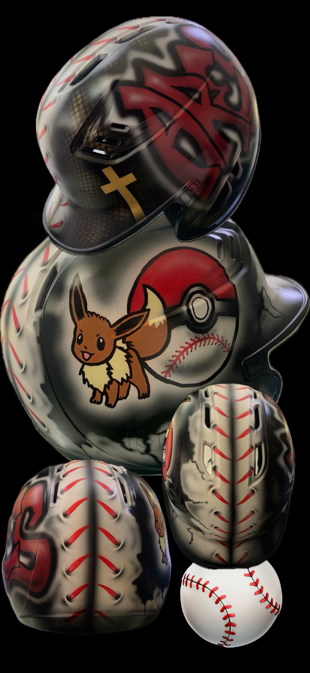 Custom Airbrushed Helmets (T-Ball/Baseball)