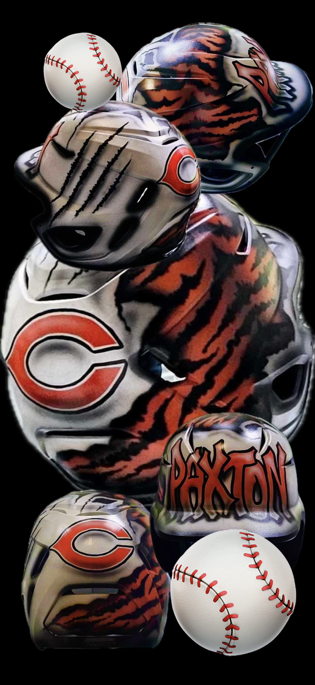 Custom Airbrushed Helmets (T-Ball/Baseball)
