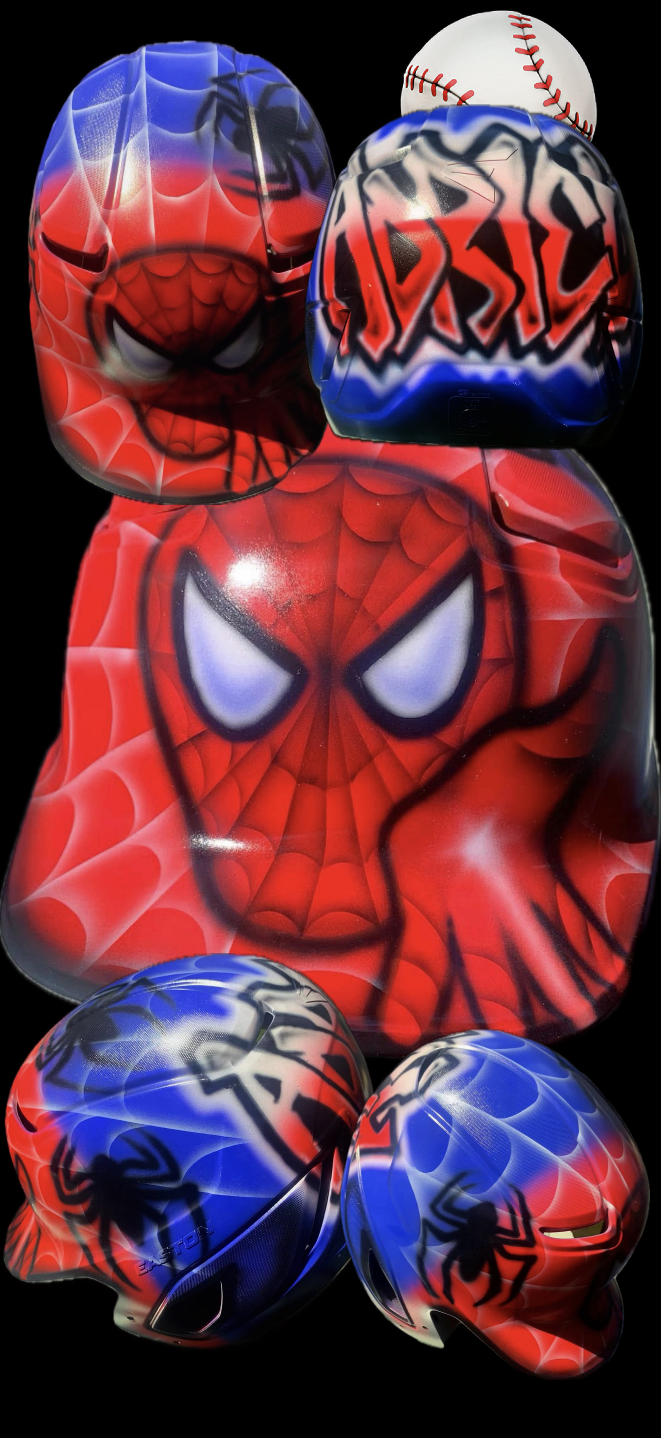 Custom Airbrushed Helmets (T-Ball/Baseball)