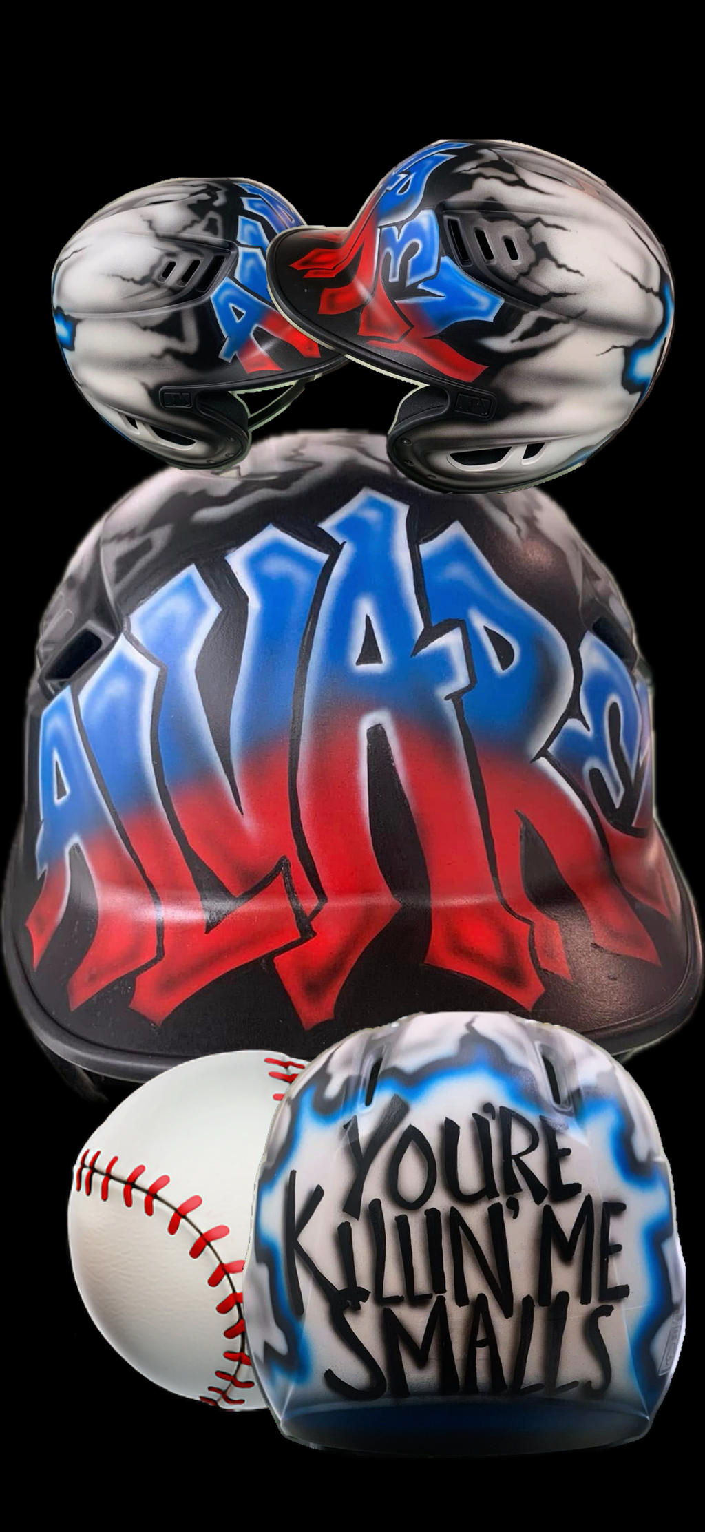 Custom Airbrushed Helmets (T-Ball/Baseball)